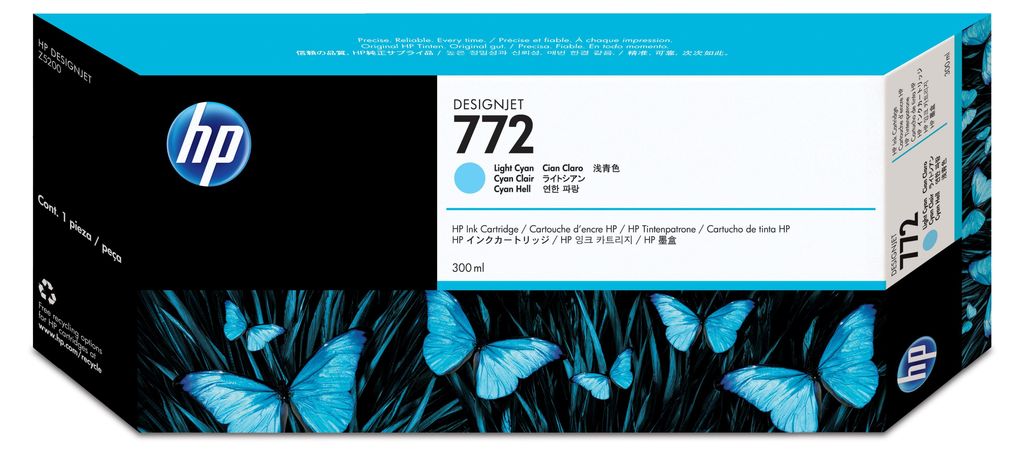 HP 772 - 300 ml - cyan clair - original - cartouche d'encre Image du produit 
