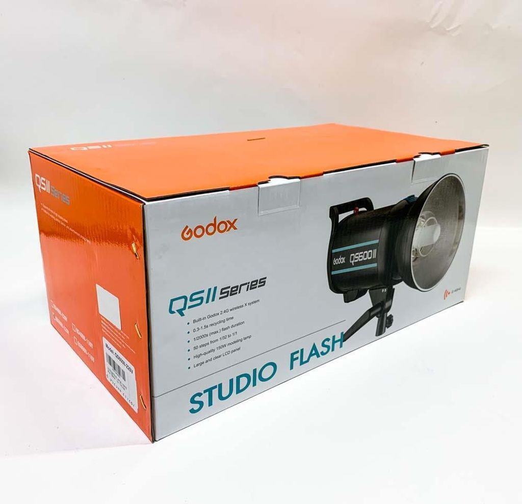 GODOX QS600II Profi Studio Mondlicht Strobe Blitz Licht 600Ws GN76 mit Modellierung Lampe Professionell Studio Blitzlicht für Studio Fotografie Po...