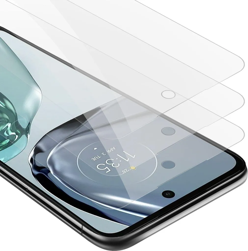Cadorabo 3x Vetro Temperato Motorola Moto G62 5G - Protezione Schermo 9H