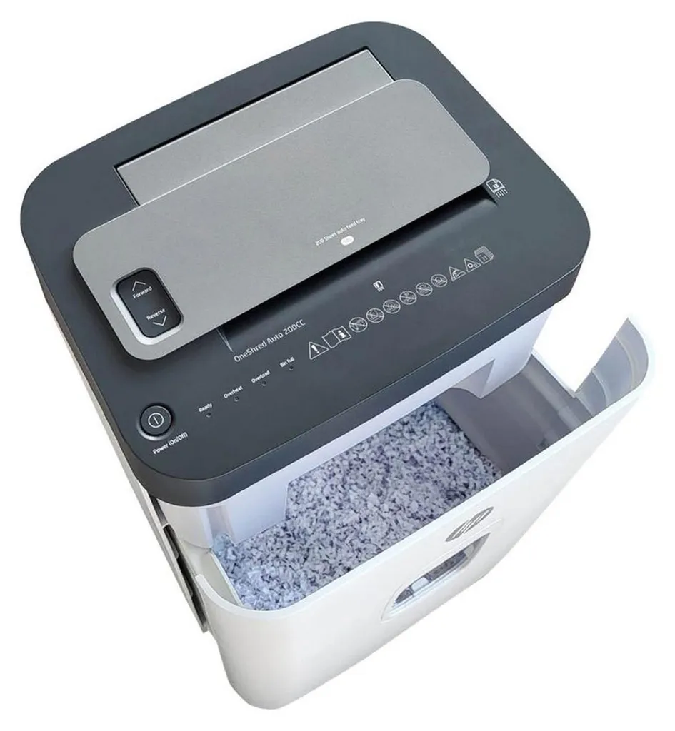 Destructeur de documents pour bureau HP OneShred Auto 28L - 17