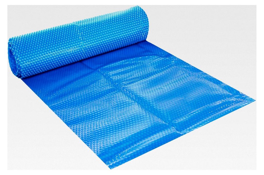 Solarfolie blau eckig, 400μ, 2x3m Noppenfolie für Poolabdeckung, zuschneidbar, Poolheizung