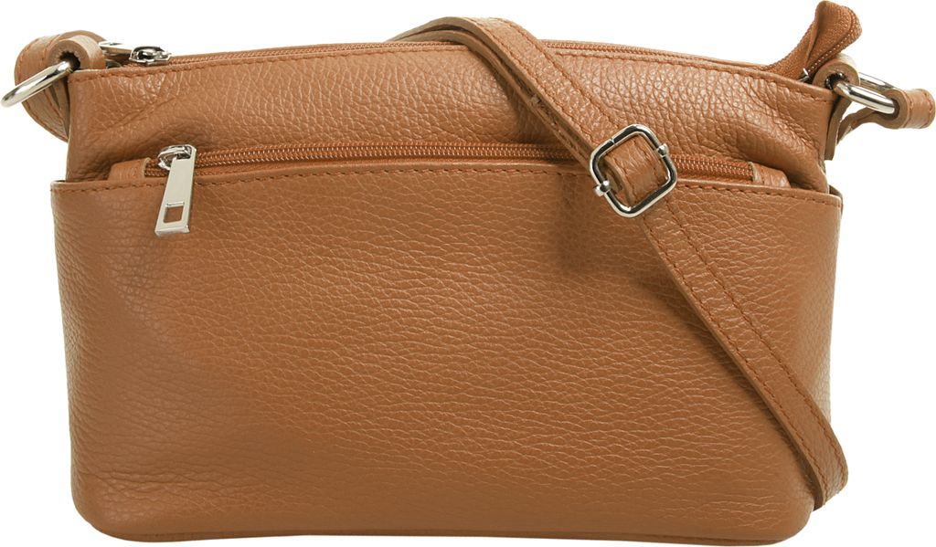 Cluty Umhängetasche Damen 020617 cognac