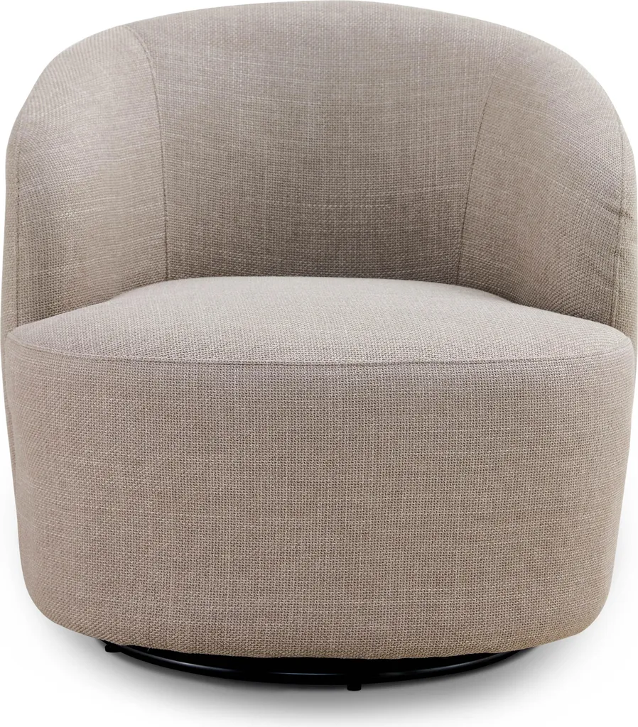 Fauteuil MATTEO Beige Idéal pour Coin Lecture ou Salon Moderne 74cm