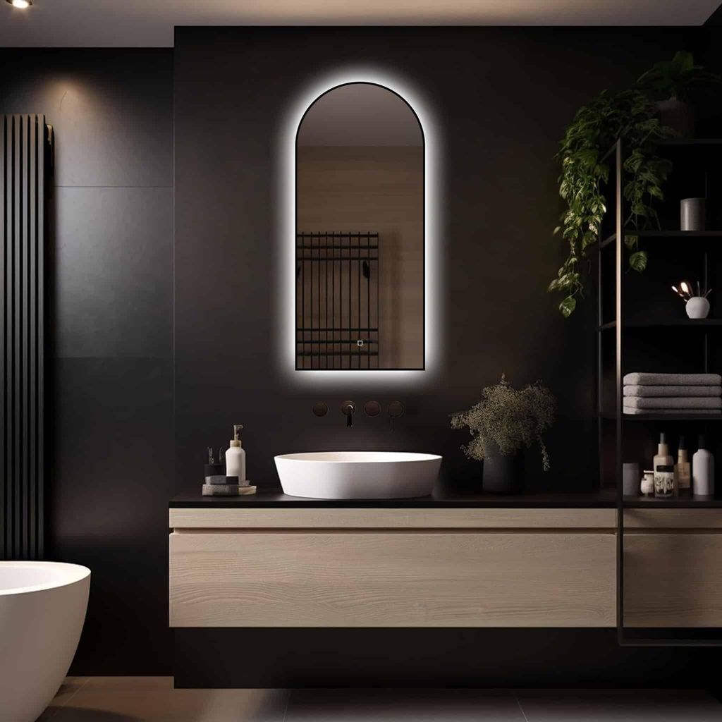 LoXa – Miroir de salle de bain en arche Marrakech avec LED Image du produit 