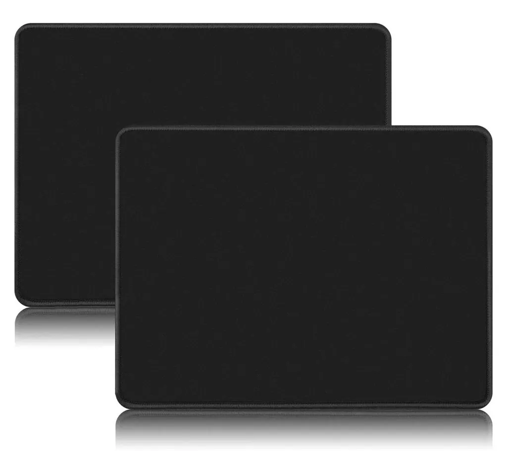 Tapis de souris anti-effilochage et stable pour bureau : lot de 2 pro