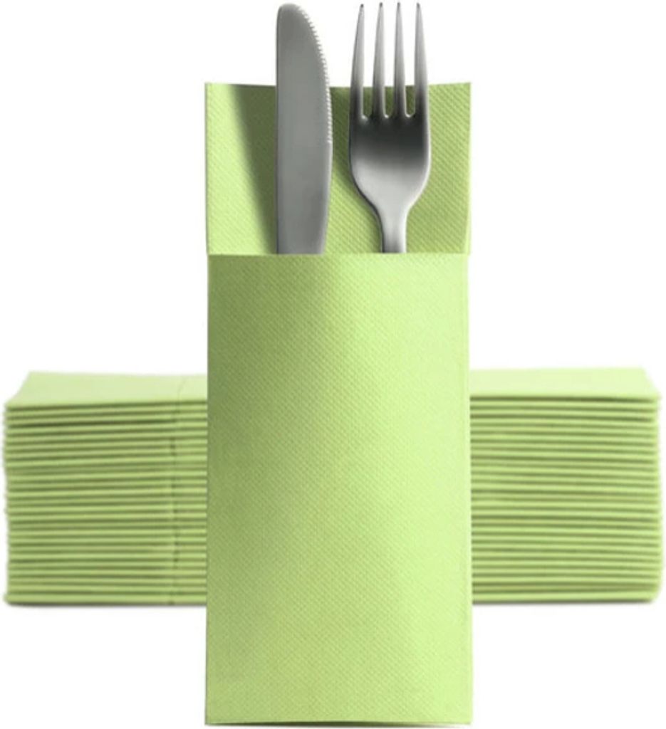 1250 Softpoint Besteckservietten Bestecktaschen limette Produktbild 