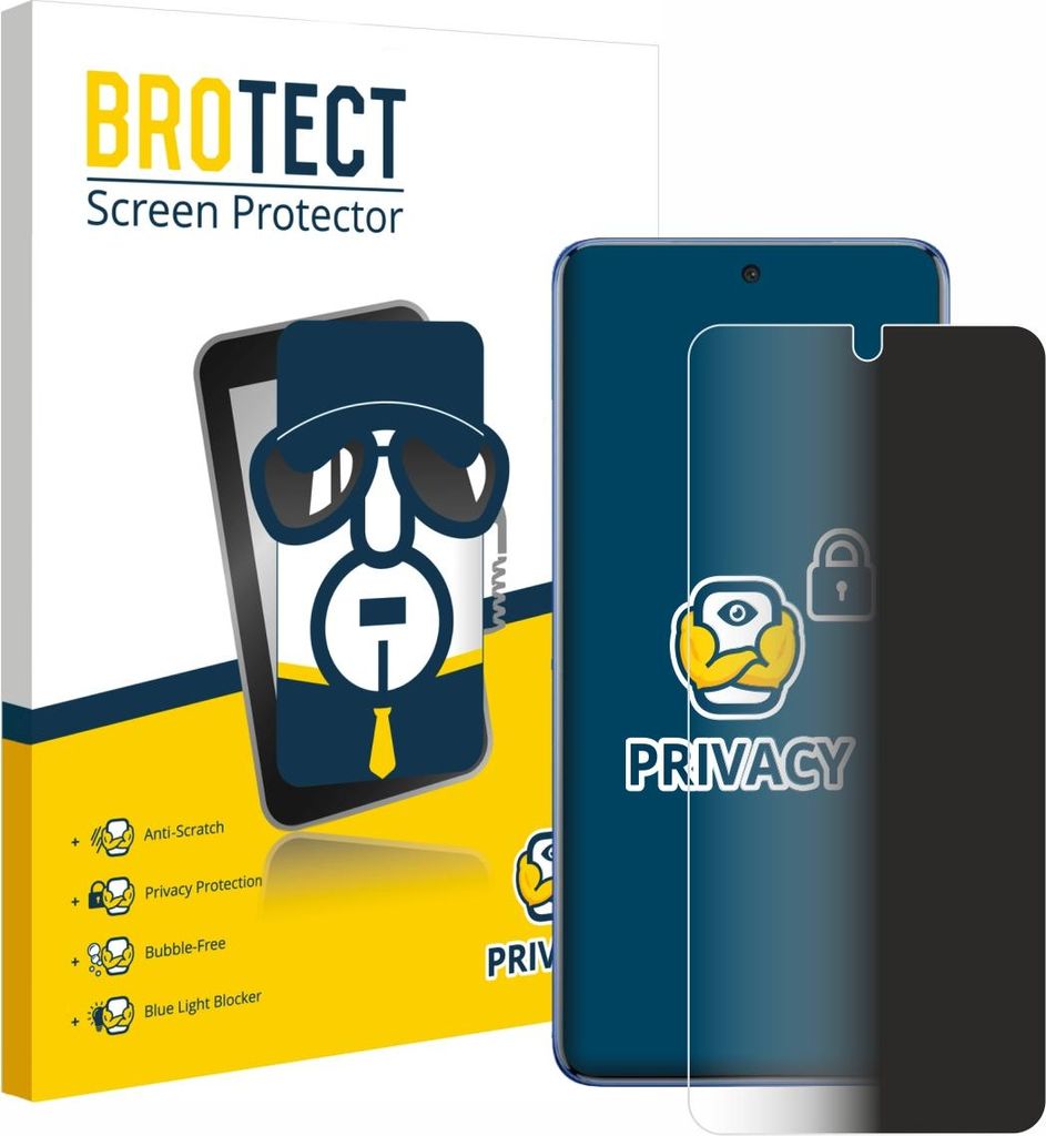 BROTECT Sichtschutzfolie für Vivo V50e Anti-Spy Privacy Sichtschutz Blickschutz Folie Blaulicht-Schutz