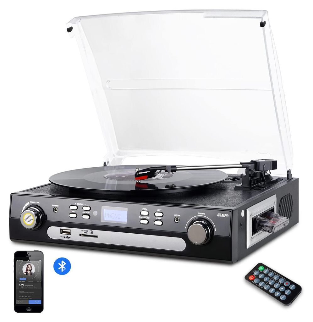 DIGITNOW Vinyl Plattenspieler Bluetooth Produktbild 