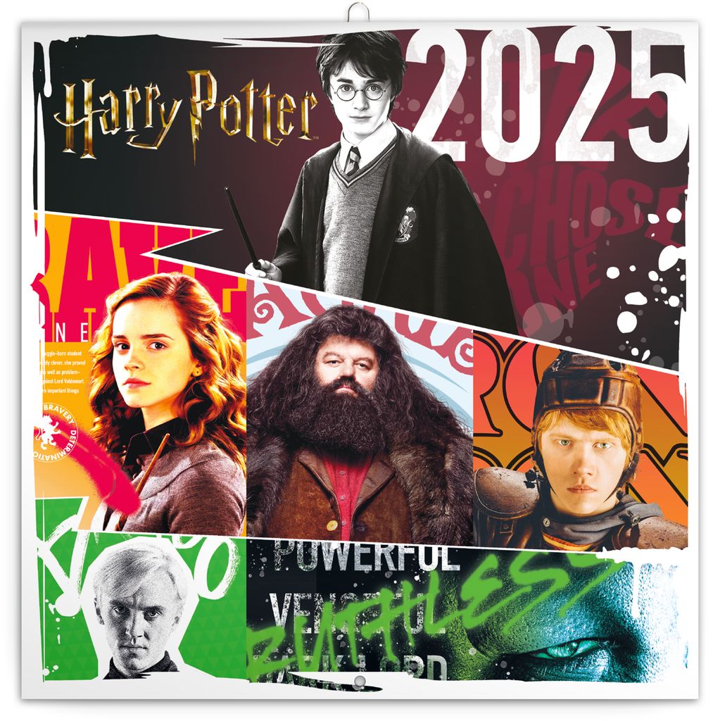Kalendarz siatkowy Harry Potter 2025, 30 × 30 cm Zdjęcie produktu 