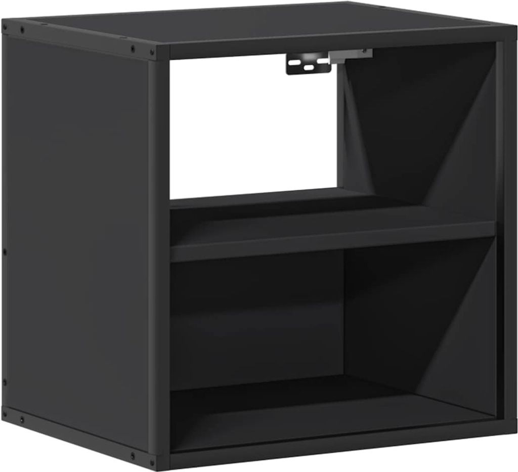 Wand-Nachttisch Schwarz 40x31x39,5 cm