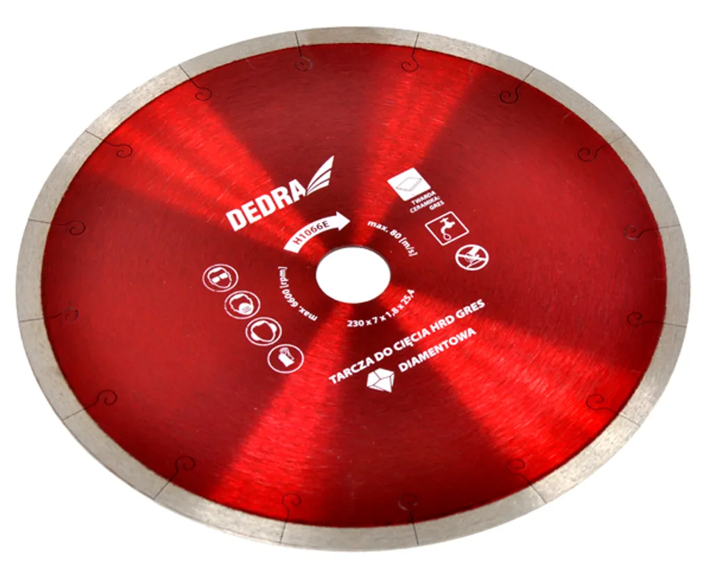 Dedra H1064E Disco Diamantato Sottile 180mm per Gres e Vetro - Qualità - 2