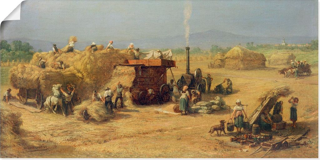 ARTland Poster Ernte bei Praunheim Größe: 60x30 cm