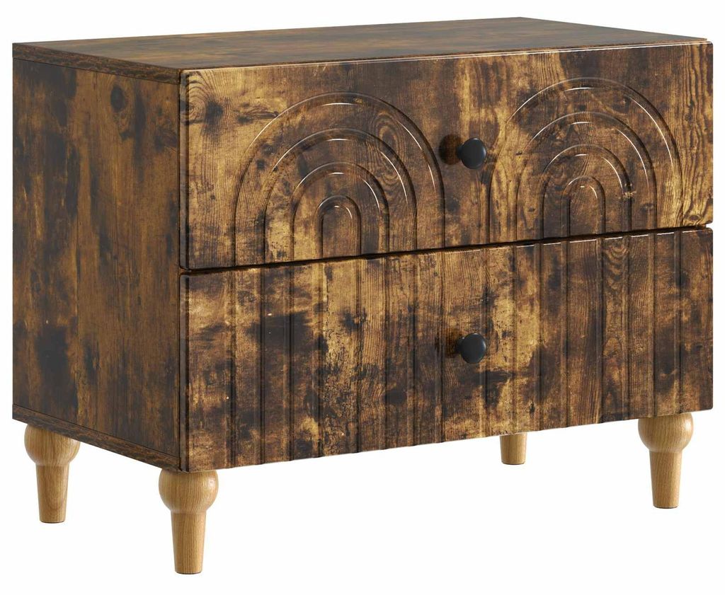 Maison Exclusive - Nachttisch Geräucherte Eiche 62 x 34,5 x 48 cm Holzwerkstoff