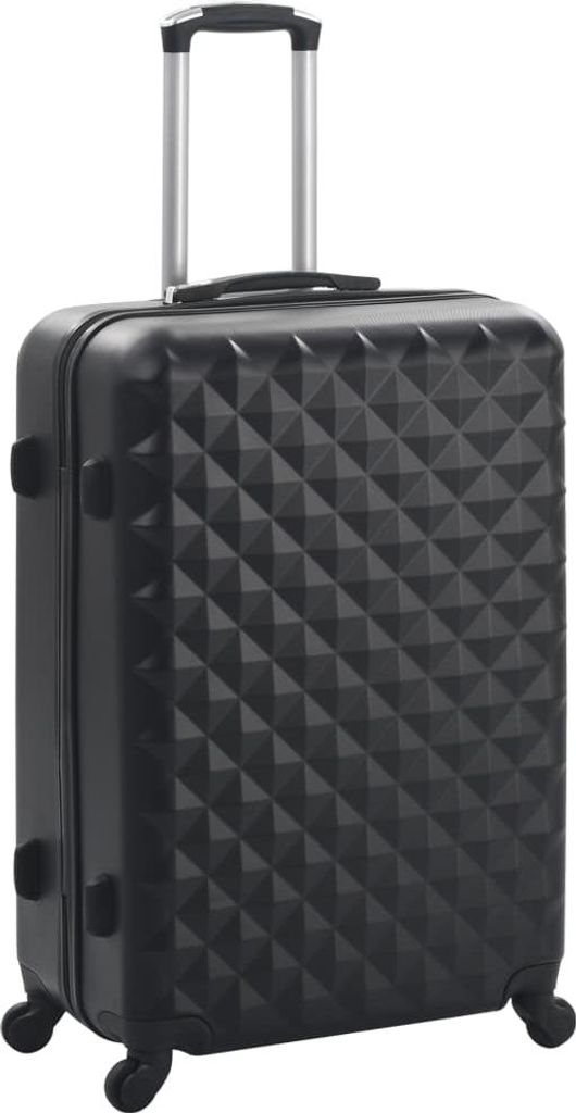 vidaXL Hartschalen-Trolley-Set 3 Stk. Schwarz ABS Produktbild 