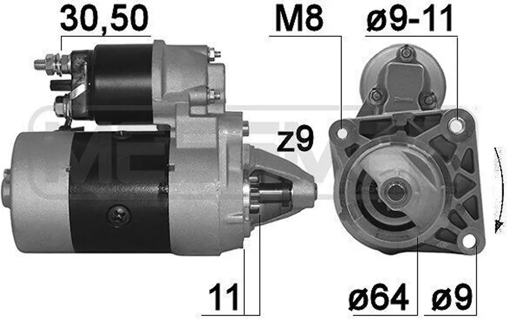 Démarreur robuste ERA 220182A haute performance pour Fiat Brava Bravo