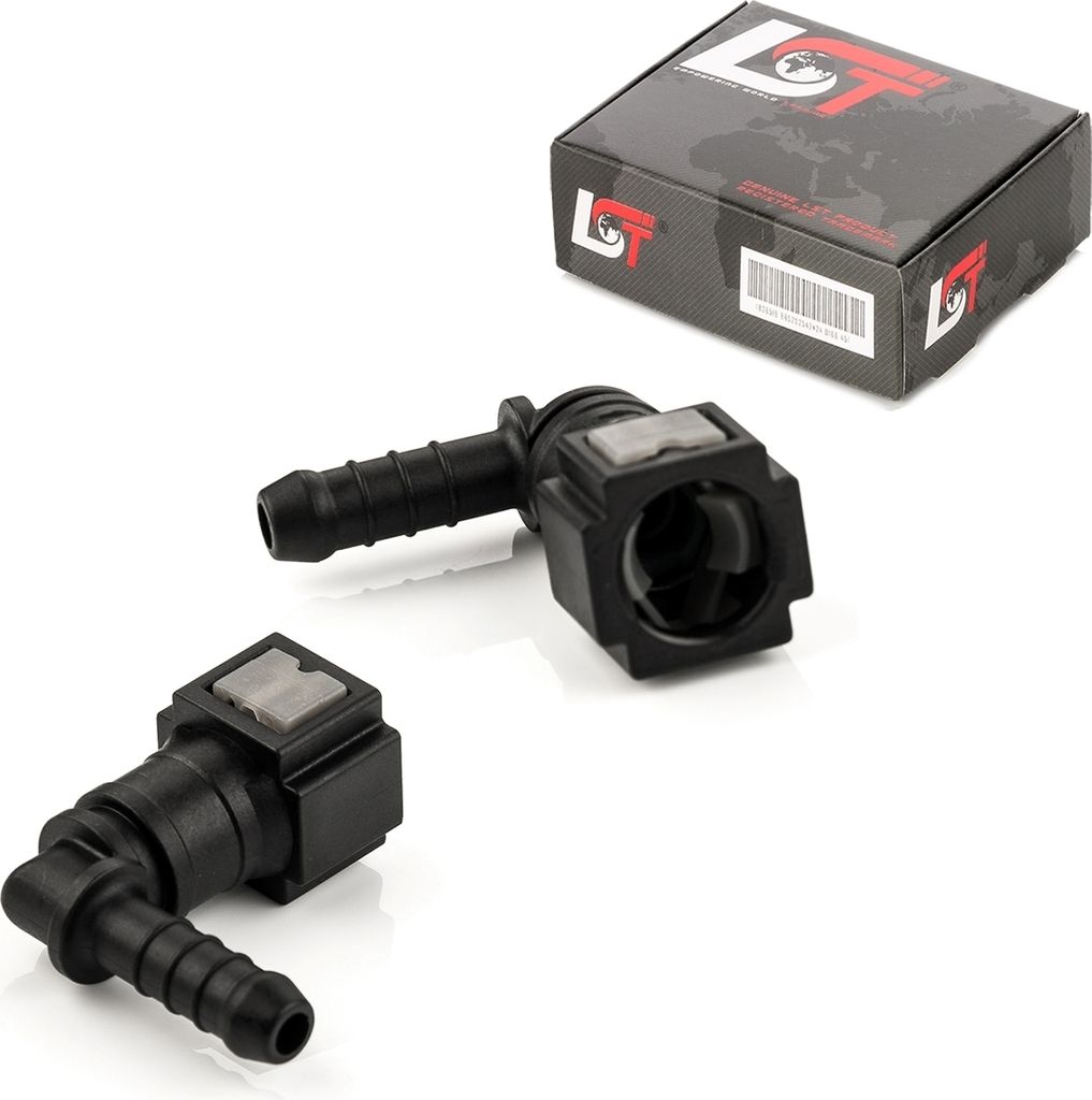 2x Schnellverschluss Kraftstoffleitung Kupplung L-Stück 6,3x6mm für KIA HYUNDAI