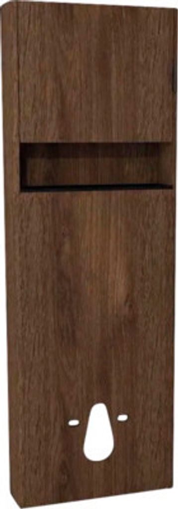 Devo Spülkastenverkleidung Lotos links BxHxT 65 x 190 x 19 cm bronze e x pressive oak/soft black