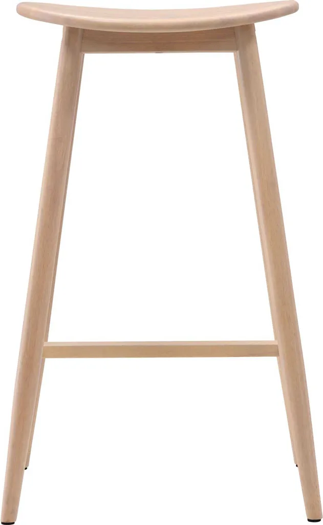 Chaise bois massif Orust whitewash pour table de cuisine et séjour chic