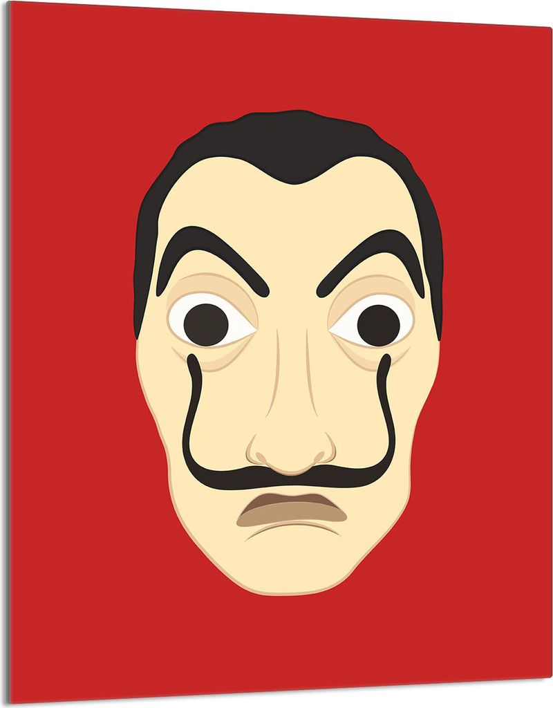 Glasschneidebrett 40x52 Gesicht