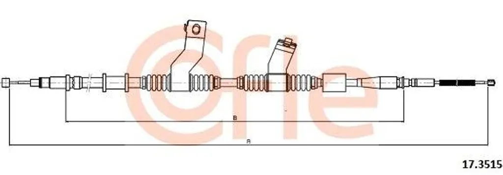 Câble de frein arrière pour Nubira et Lacetti, remplacement OE 96435117