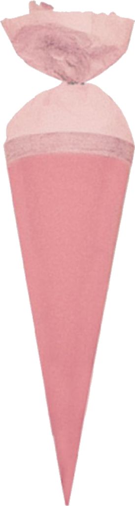 ROTH Uni-Tüte, 35 cm, rund, Kreppverschluss, rosa