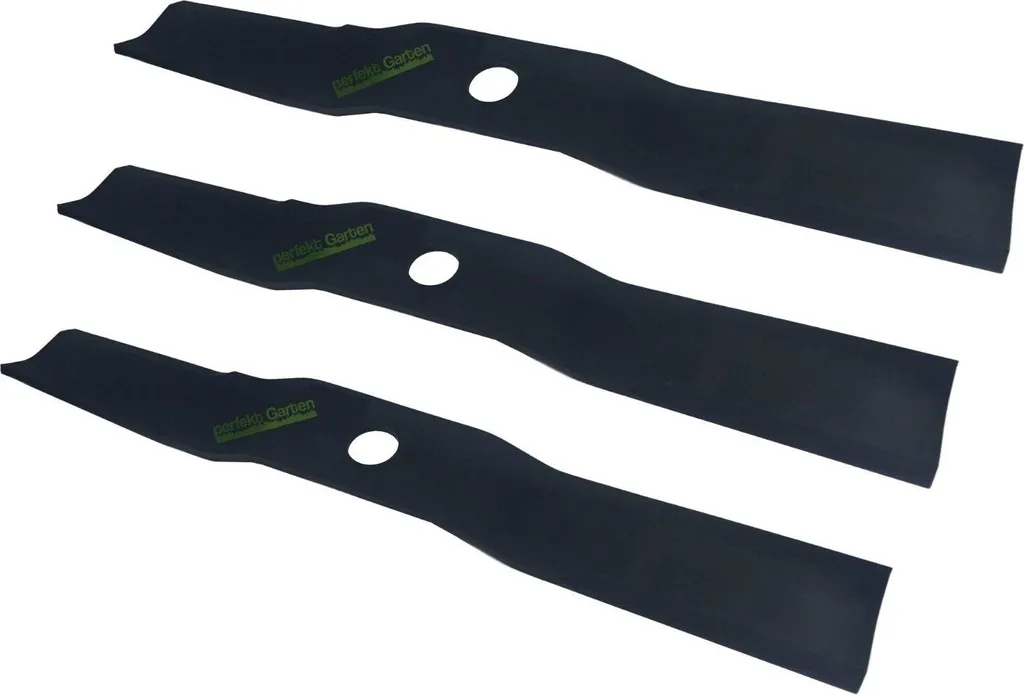 Kit 3 Lame Kubota 52cm 76539-34330 per F2880 F3060 F251 - Acciaio 50CrV4