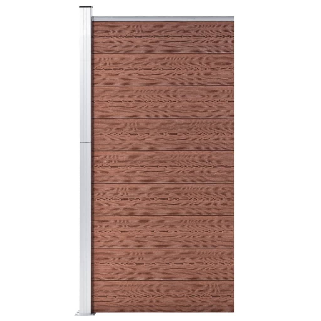 "2026 MODERNE"Zaunelement/Gartenzaun - elegantes Design - Sichtschutz/Windschutz fur Garten - WPC 95x186cm Braun Promotion235693 - Metallzäune