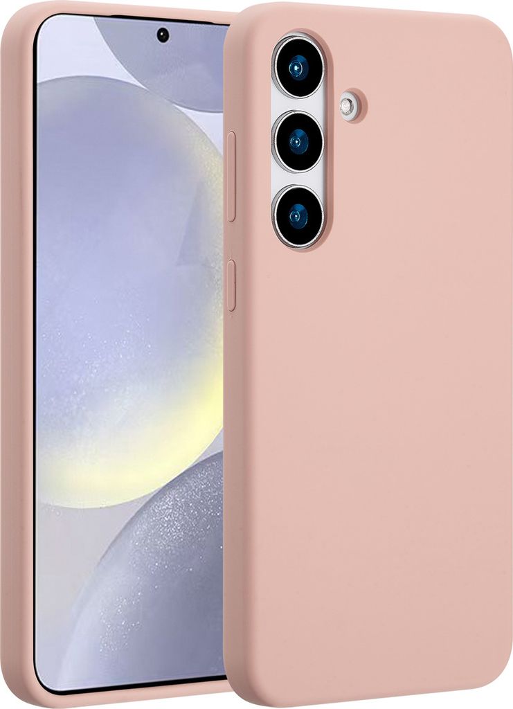 Accezz Liquid Silikoncase mit MagSafe Samsung Galaxy S25 Plus - Rosa