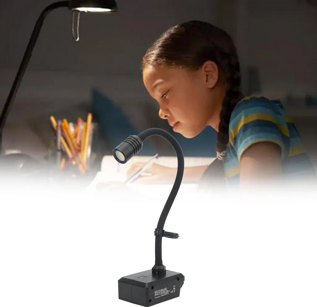 Lampe de travail LED flexible à 360° avec chargeur USB double port - 10