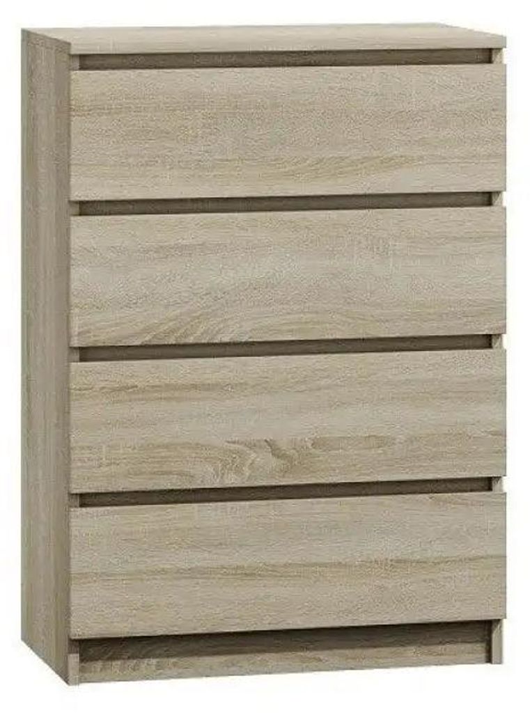 Topeshop M4 SONOMA, Dąb, 4 szuf., Płyta wiórowa, Zdjęcie produktu 