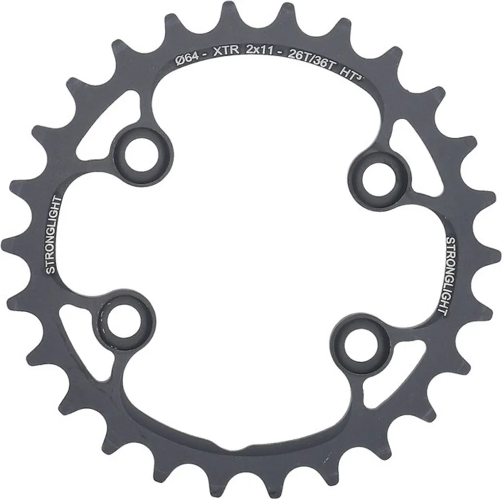 Plateau de rechange VTT pour Shimano XTR M9000 2x11v Stronglight Noir