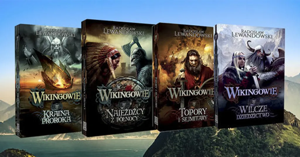 Série de Livres Wikingowie en Polonais - Coffret de 4 Romans Vikings