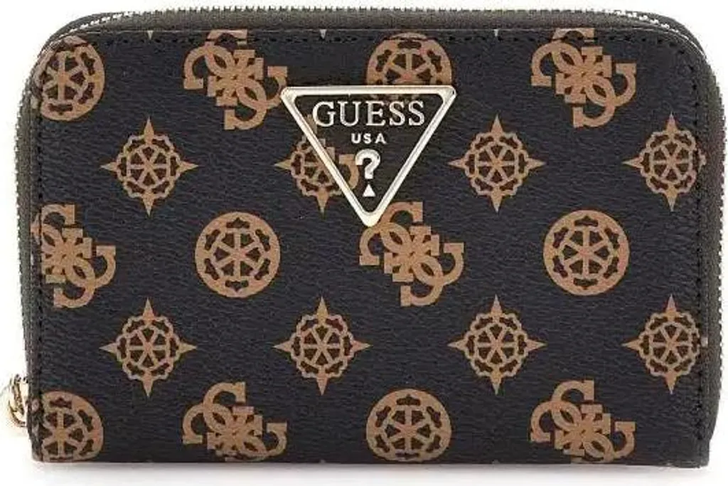 Portafoglio Guess Laurel Large Zip PG850014 Mocha Logo - Prezzo Speciale