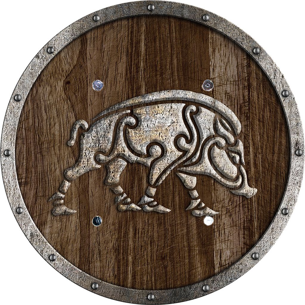 Rundschild Wildsau