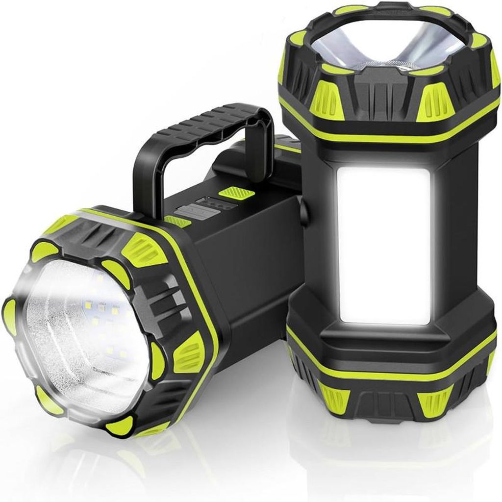 LED Camping Laterne wiederaufladbar, 4800 mAh Akku, 4+4 Modi, tragbare Taschenlampe für Notfälle, Outdoor, Wandern, Angeln