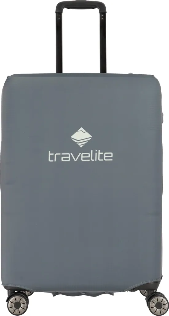Housse de voyage travelite pull-over extensible et lavable gris foncé
