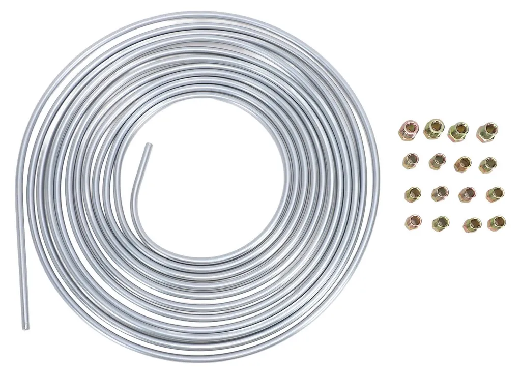 Flexible de Frein Inoxydable 1/4 Pouce Galvanisé 7,6m avec 16 Embouts