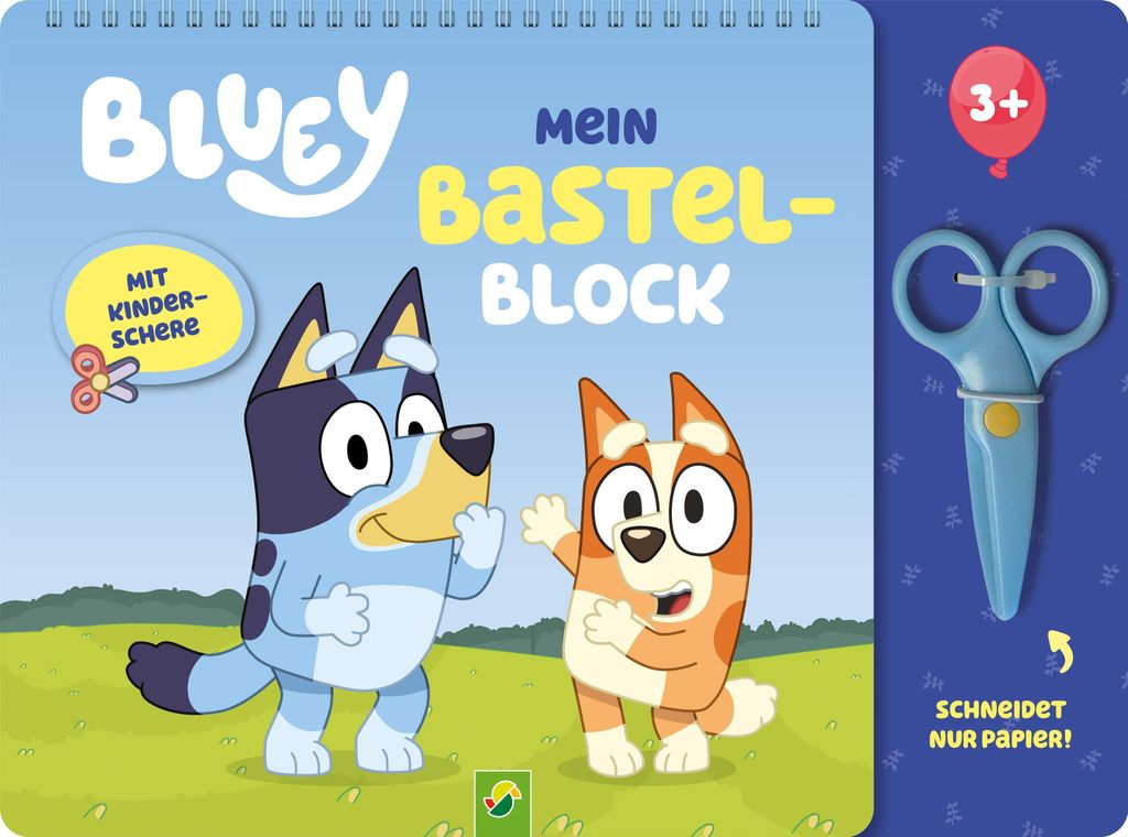 Bluey Mein Bastelblock mit kindersicherer Schere Produktbild 