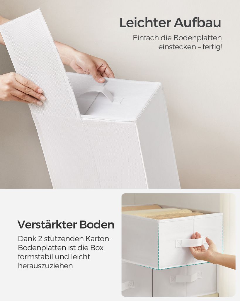 SONGMICS Kleiderschrank-Organizer 4er Set, Aufbewahrungsbox Produktbild 7