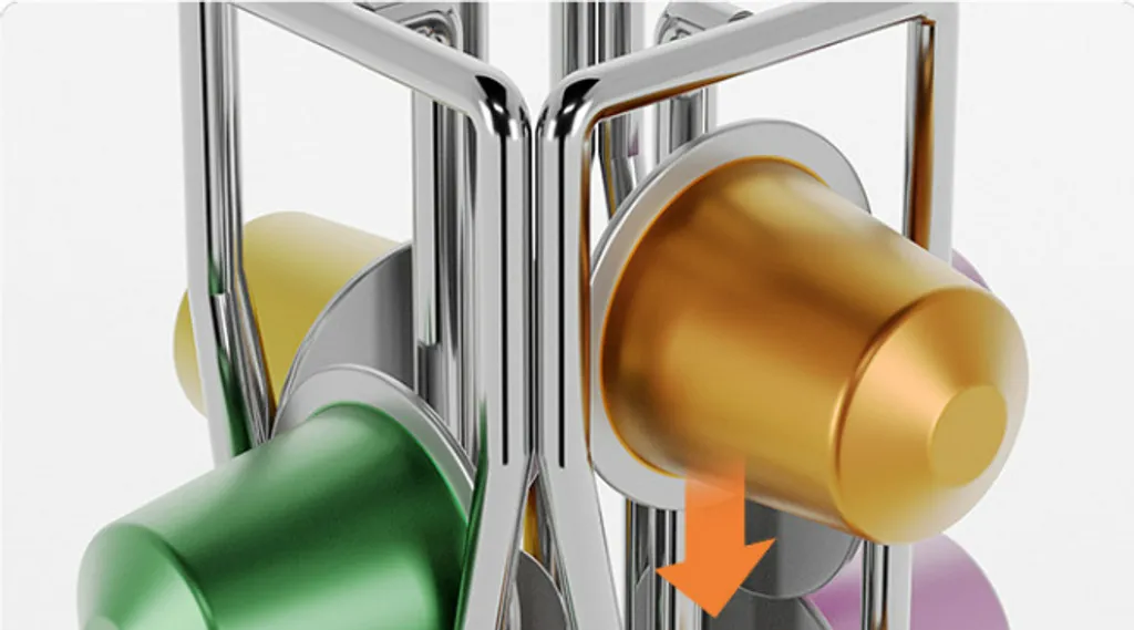 Rangement Capsules Café pour Plan de Travail - Support Métal Rotatif