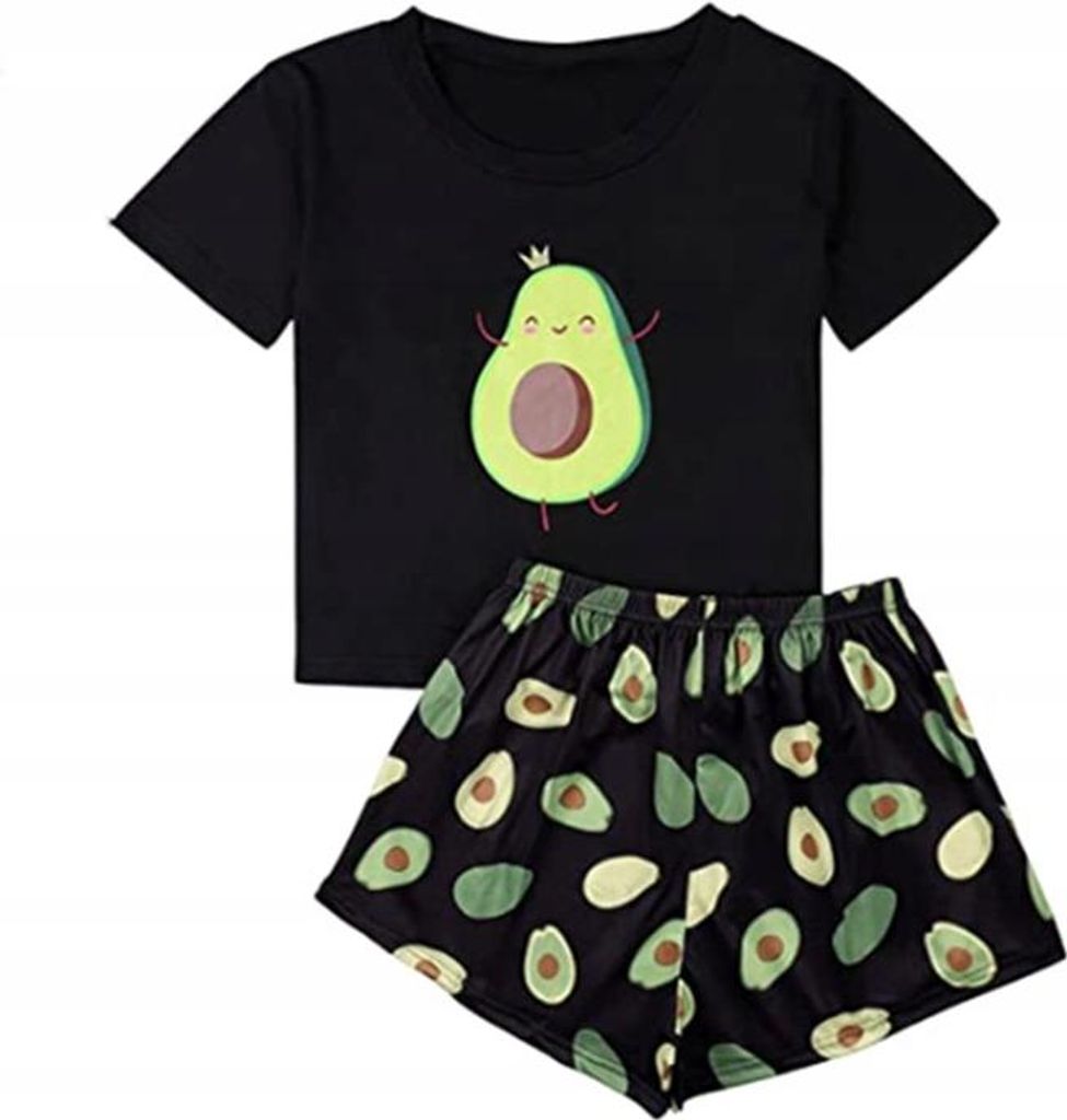 Damen-Pyjamas Valentinstagsgeschenk Für Ein Mädchen Zweiteilig Avocado S
