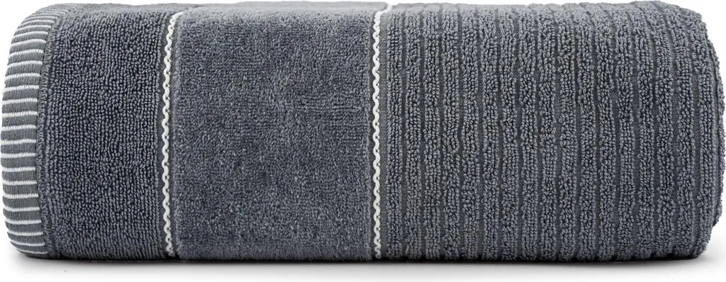 Telo Bagno Teo Grigio 70x140: 100% Cotone Vellutato a 470g/mq