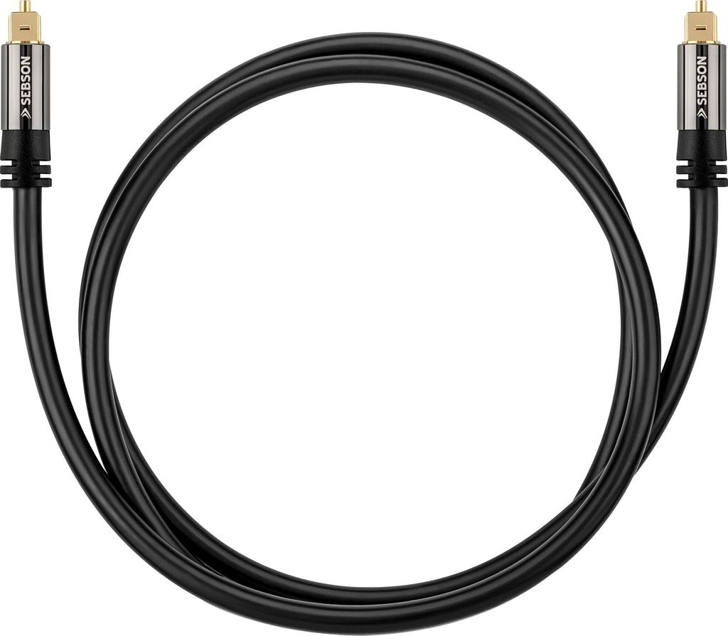 Toslink Kabel 1m für HiFi & Heimkino Anlagen, Optisches Produktbild 4