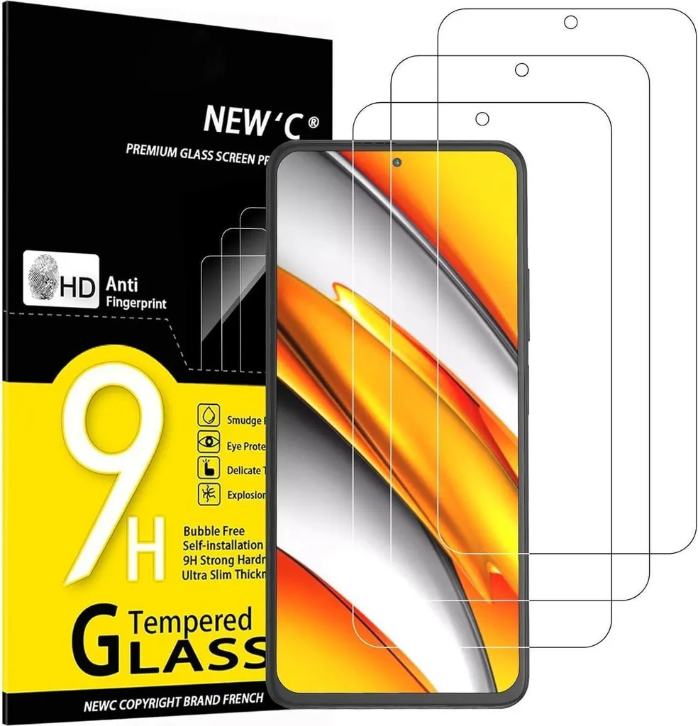 Vetro Temperato Xiaomi Mi 11i / Poco F3 - Kit 3X Protezione Display 9H
