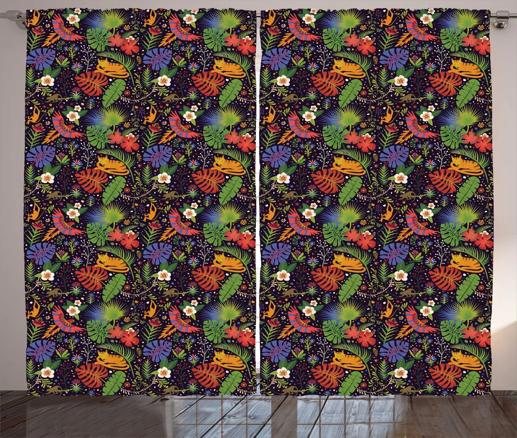 Tenda Rustica con Scimmie ABAKUHAUS | Effetto Satinato 280x175