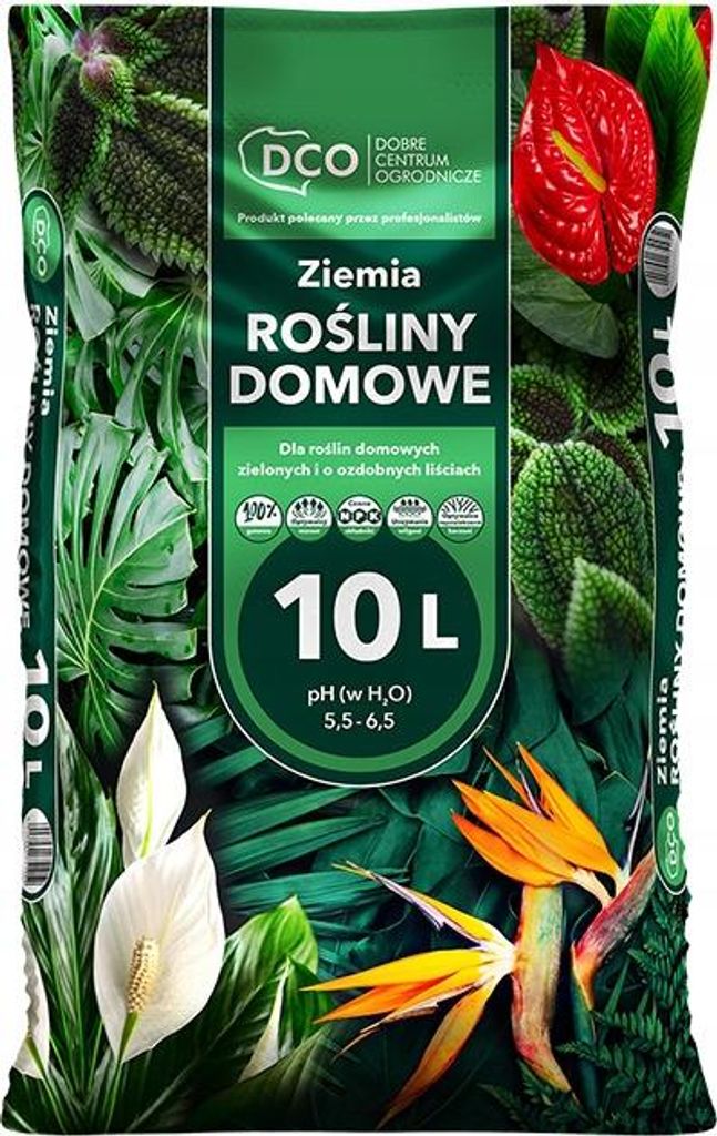 Blumenerde Premium - 10L - fr Zimmerpflanzen - Hochwertige