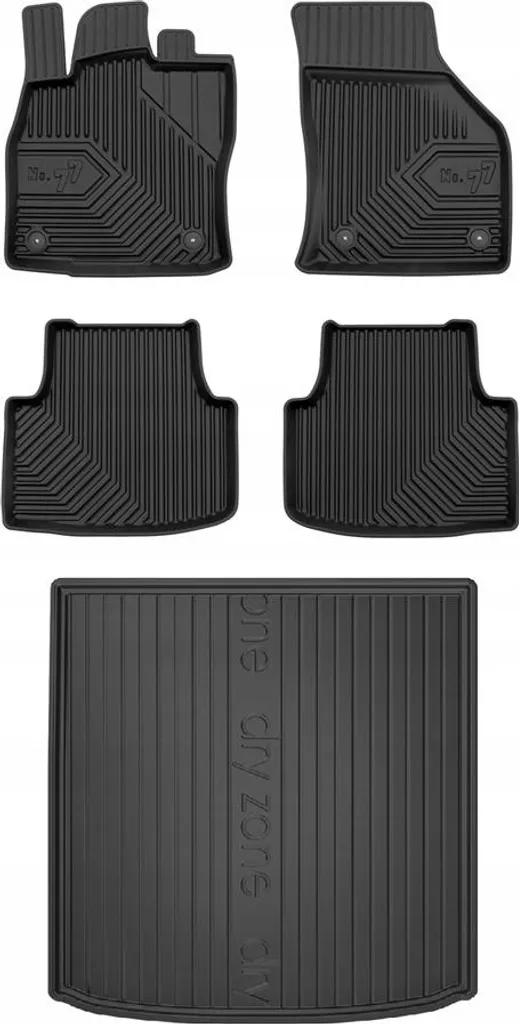 Kit Tappetini TPE No.77 per Volkswagen Golf 8 Variant 2020+ Bordi 4cm
