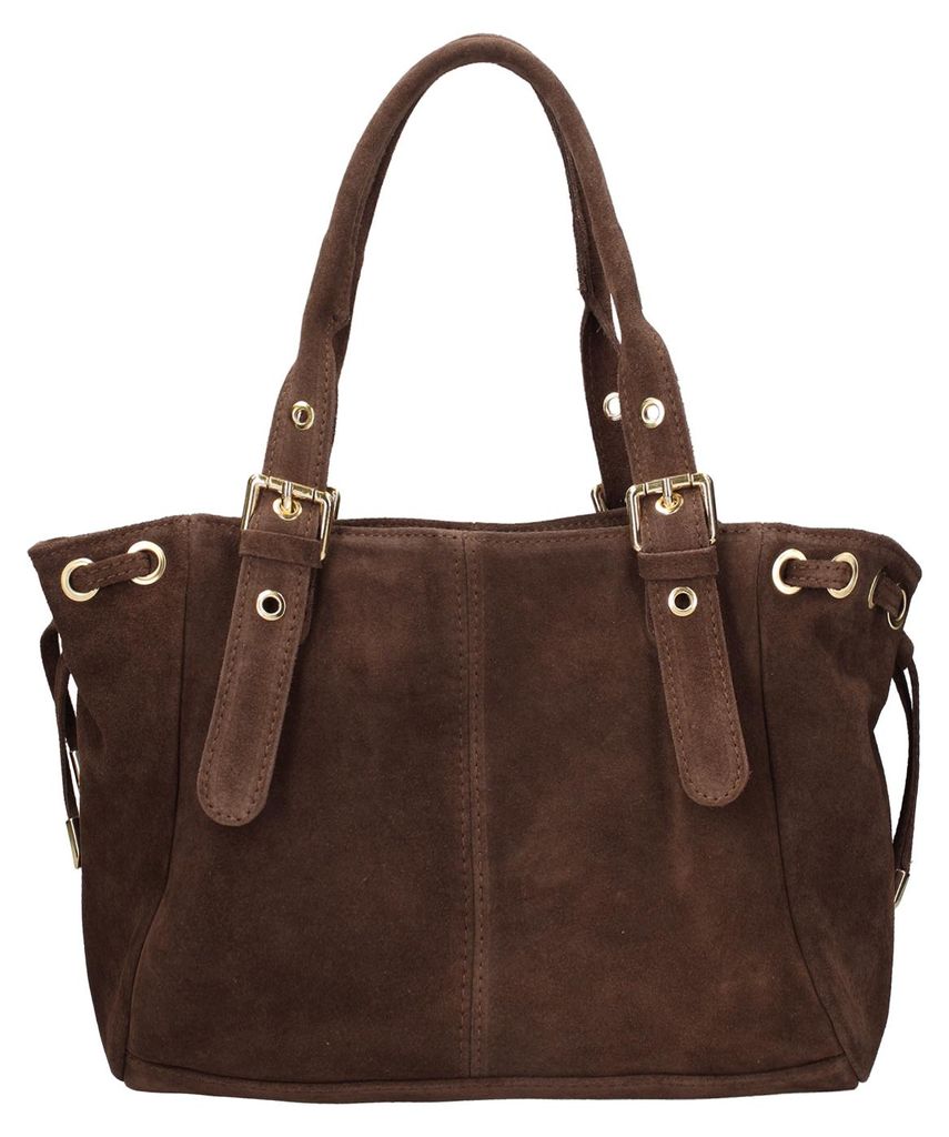 Damenhandtasche aus echtem Leder mit Reißverschluss  Italy Produktbild 