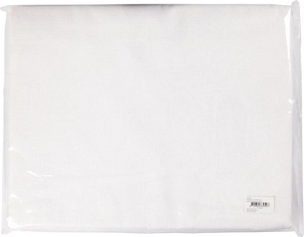 Toile Aida 35 carrés par 10 cm Blanche Format Géant 300x150 cm Coton