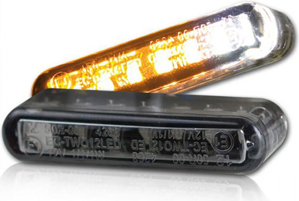 LED-Einbaublinker-Positionslichtset,"Streak", Paar, B 40 x H 8 x T 13 mm, getönt, E-